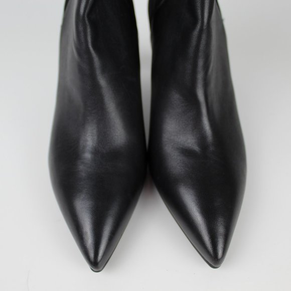 Stuart Weitzman Lauri 75 Booties | Sleek Black Ankle Boots for Work & Nights Out - Picture 5 of 12